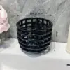 Cesta de Almacenamiento Tejida de Cerámica - Grande, Negra