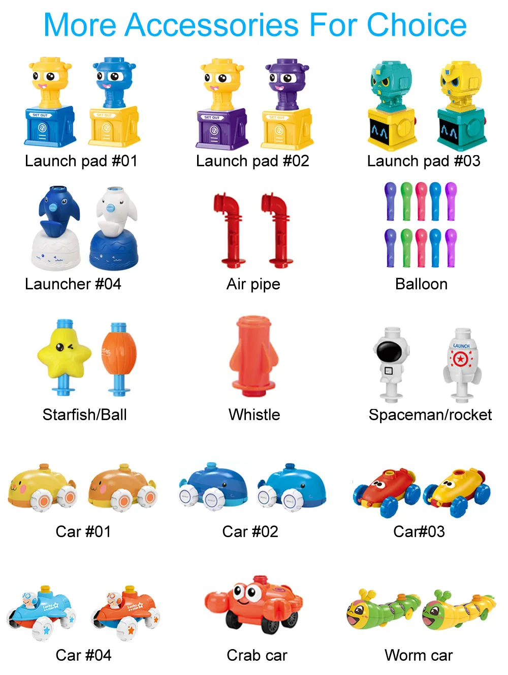 Newest Design Spaceship Air Power Balloon Car Toy with Update Package Educational Toy Space Ship