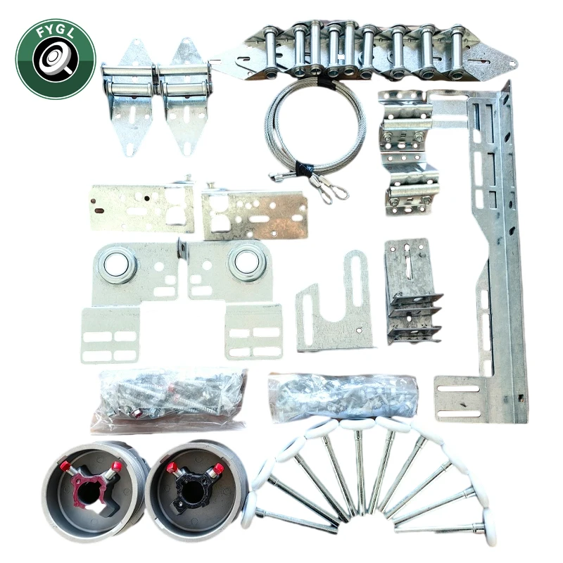 Sectional Garage Door Hardware Parts Kit Roller Garage Gate Accessories Complete Set Gate Hardware