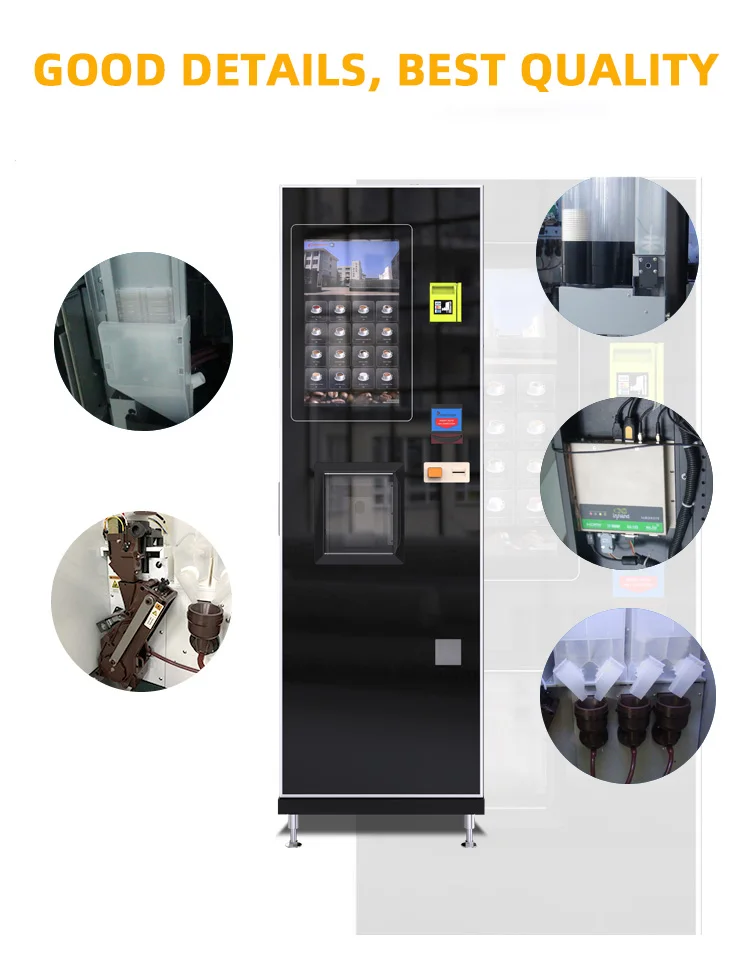 Credit Card Cash Operated Fully Automatic Espresso Freshly Brewed