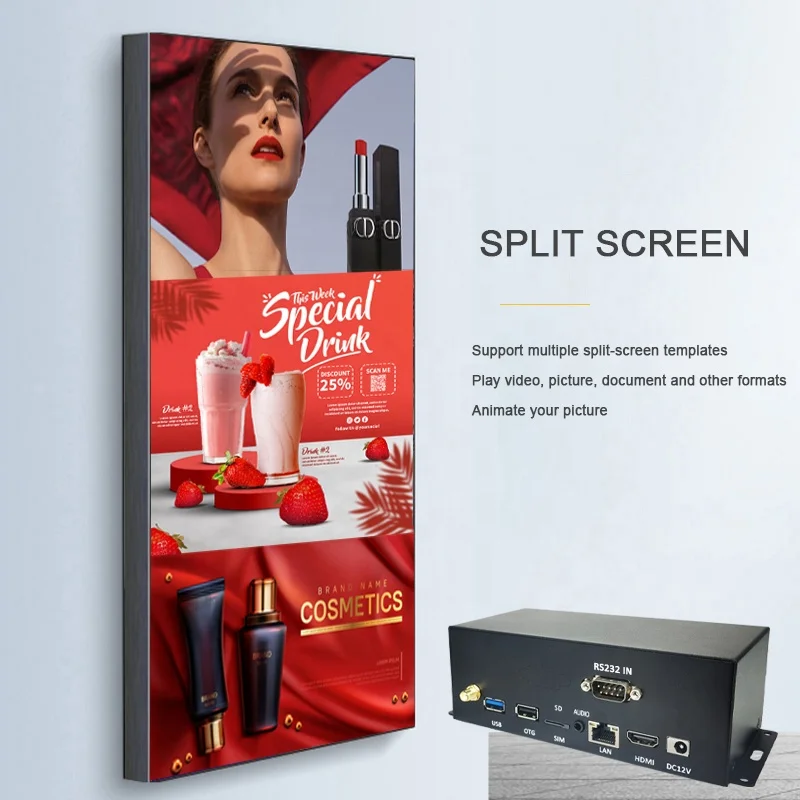 MPC3840 4K UHD Digital Signage Media Player Android 11.0 2+32G RS232 Video Player for Advertising Information Release Box