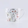 Tender Leaf Motif Low Cup 4 Pcs Set