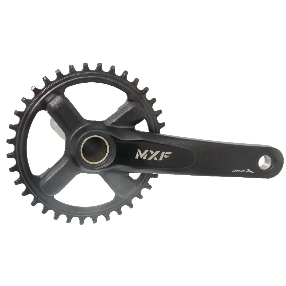 Waterproof Dustproof MTB Crankset with Steel Chainring, 170mm Hollow Crank Arm & B.B. Bearing