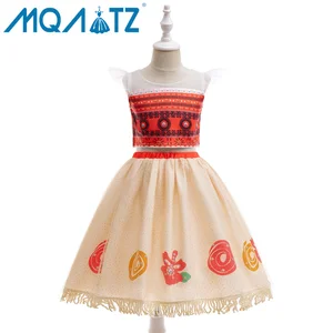 MQATZ New Arrival Wholesale Kids Princess Party Dress Two Sets Movie Cosplay Costume for Girls for Children Age Group