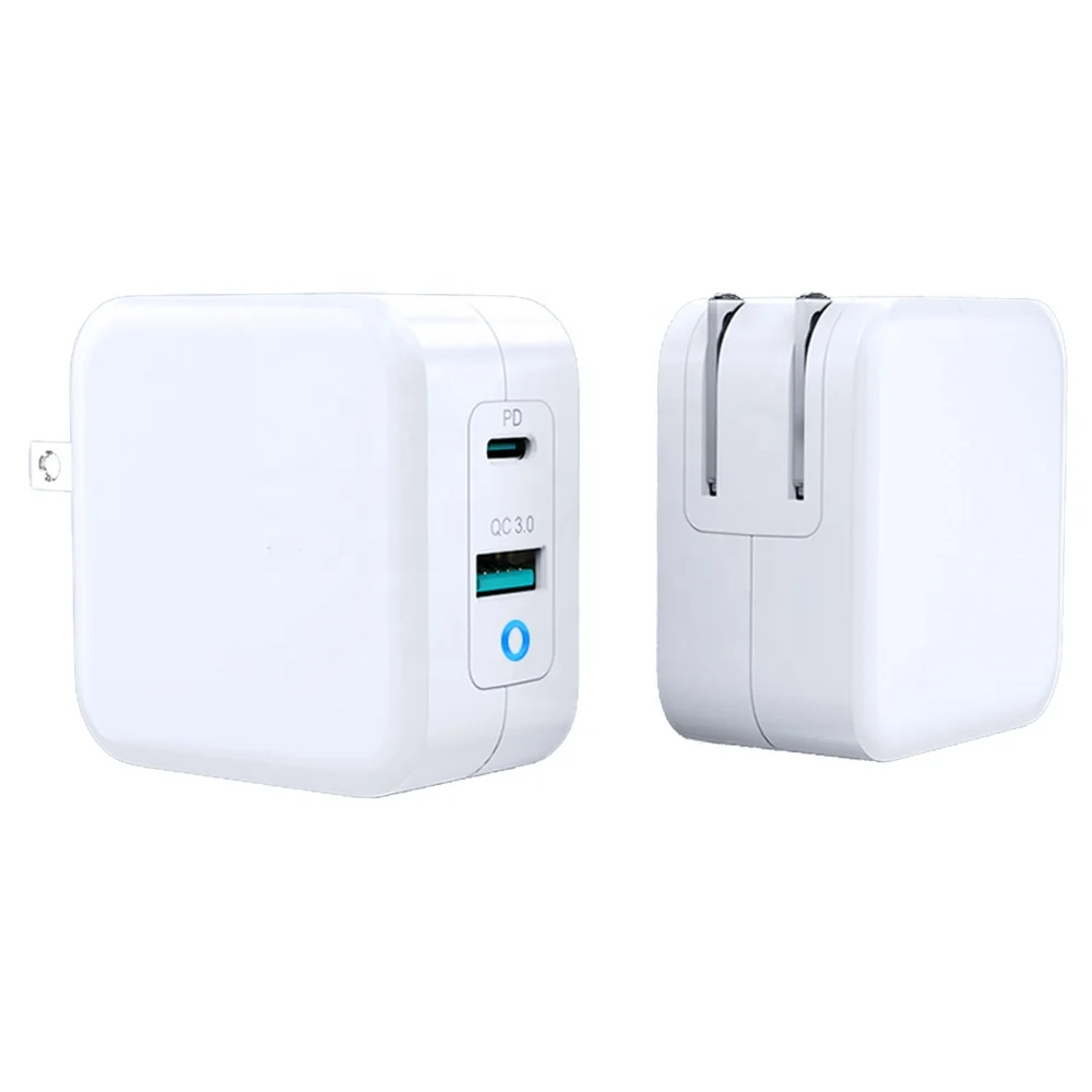 65W GaN Quick Travel Charger Dual ports Mini Size 65W High Power Fast Charging Quickly GaN Wall Charger for MacBook iPad Pro