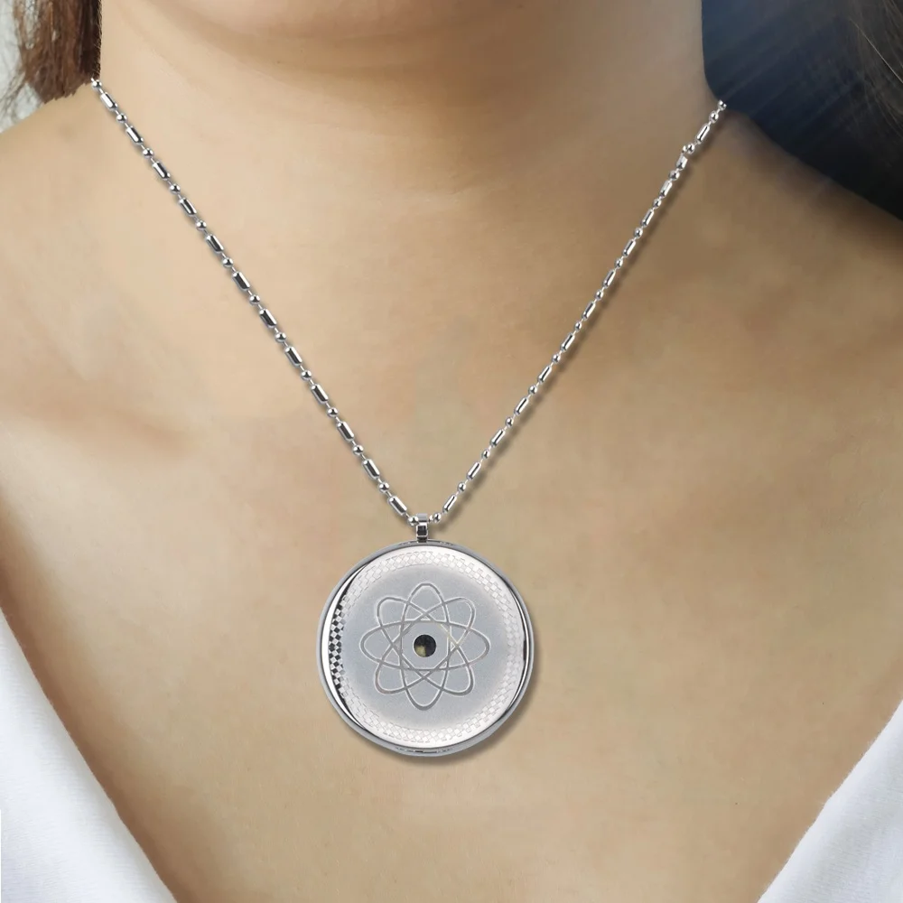 Authentic Japanese Technology 4-in-1 Scalar Energy Pendant Gold Plated Stainless Steel Health Jewelry Necklace