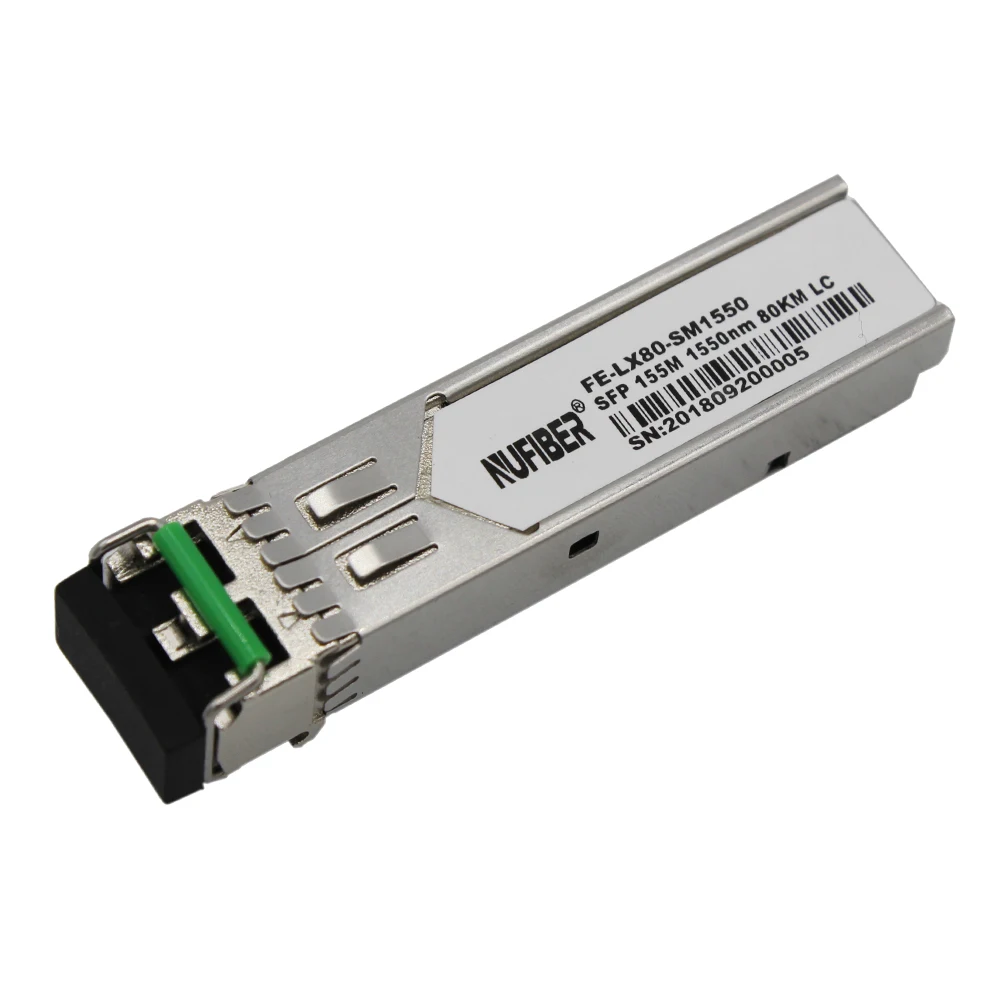 Long Distance 155M 200km SFP Module with TRx 1550nm Duplex LC Fiber Optic Transceivers for Network Equipment