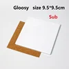 Glossy sub square with cork 9.5cm*9.5cm