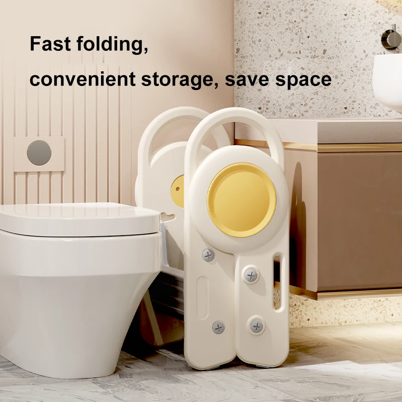 Children Plastic Baby Toilet Step Ontoilet Step on Exercise Household 18 Inch Multi Heights Folding Kids Plastic Step Stool