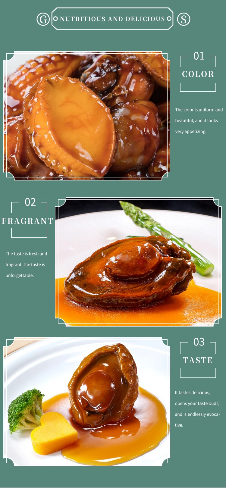 Pure Canned China Abalone Abalone Can Food Canned Abalone For Sale