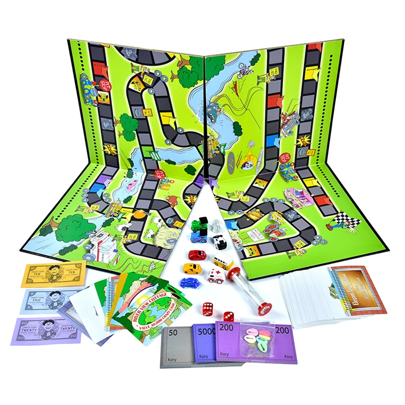 Custom Oem &odm Design Foldable Paper Family Party Board Game Printing