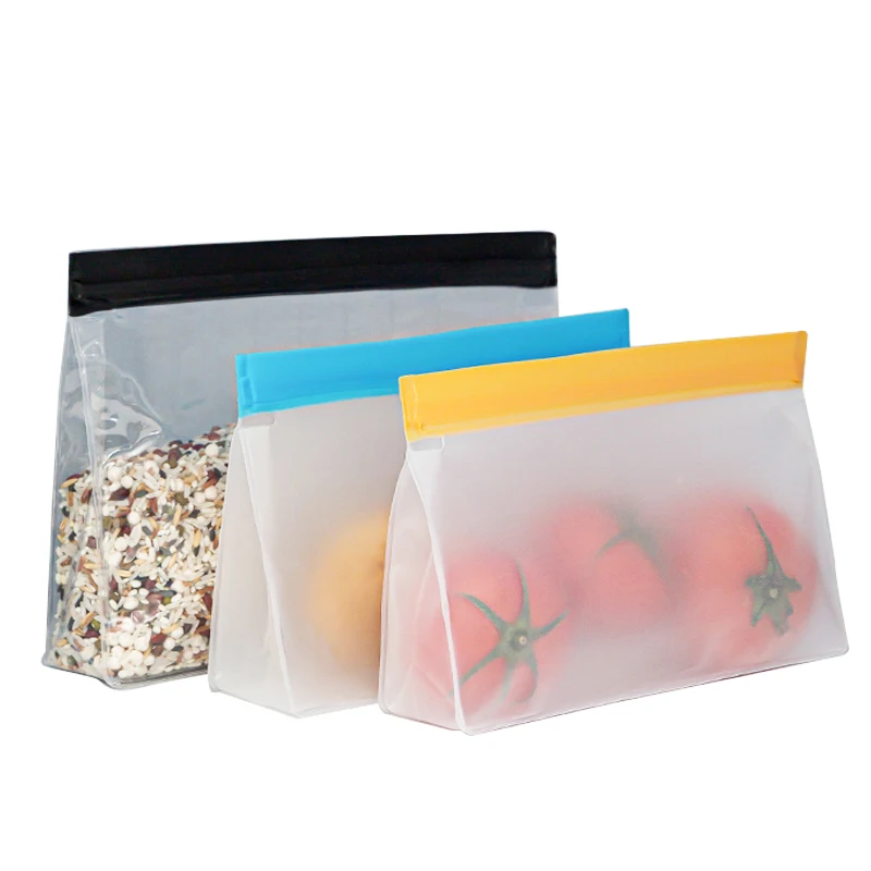 EVA Kitchen Storage Food Preservation Bag Refrigerator Food Storage Bag  Fruit Vegetable Food Sealing Bag Reusable