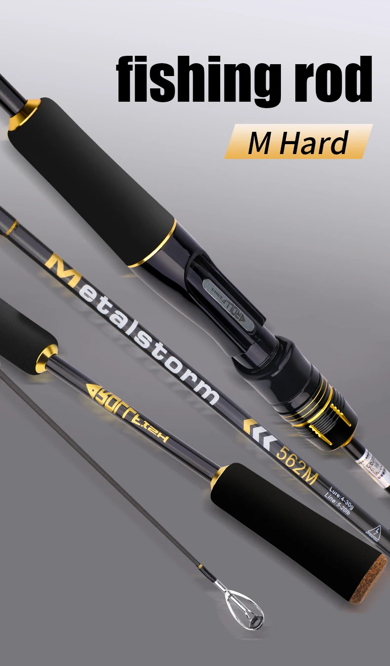 New Rod 2024 High Carbon Bass Spinning Casting M Rods for Sea Fishing
