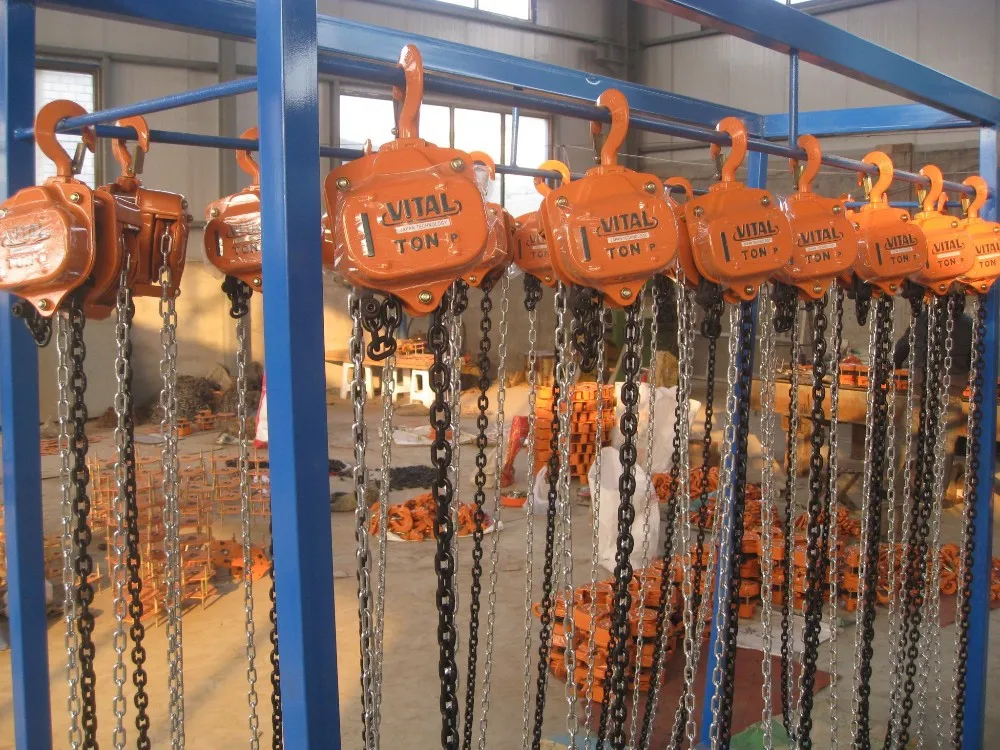 Paranco A Catena Manuale 2T – Capacità Di Sollevamento 2000 Kg, Altezza Max 3m, Gancio Girevole 360°, Per Officine E Cantieri
