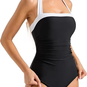 High Quality Nylon Fabric Color Block Women Swimwear One Piece Swimsuit One Piece Swimwear for Women