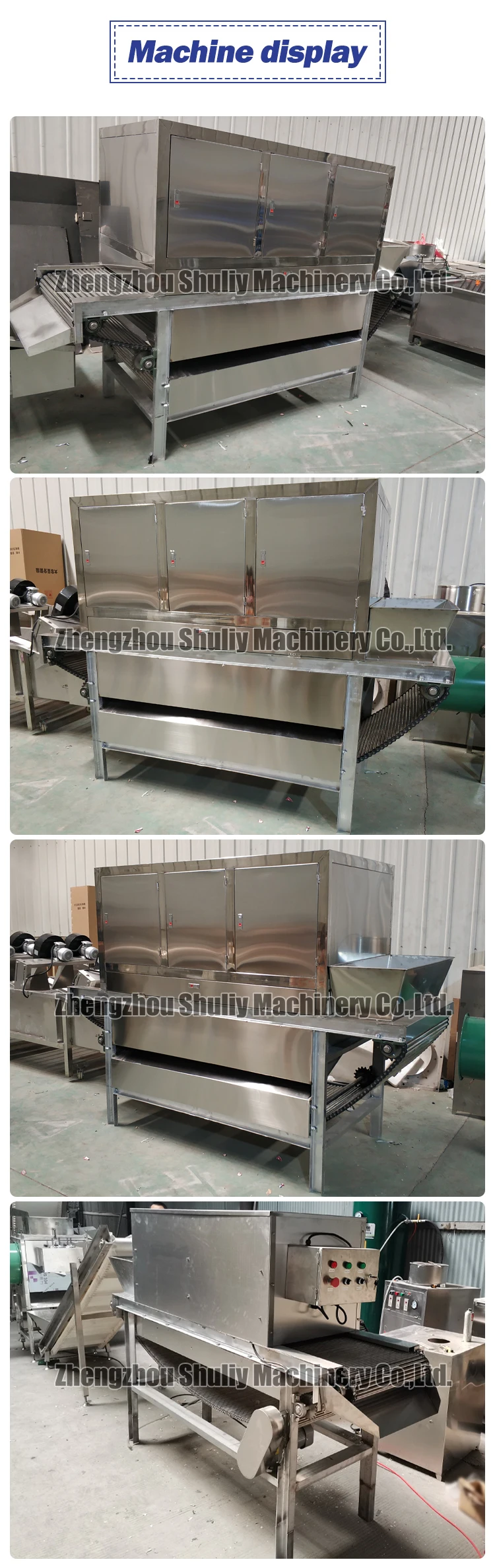 Chain Type Garlic Peeling machine with Big Capacity, 400-1000kg/hr