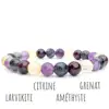 Citrine+Grenat+Larvikite+Améthyste