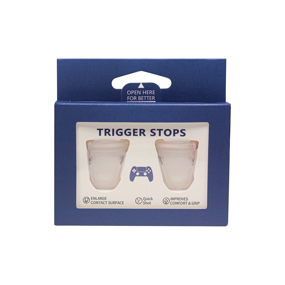Transparent Smart Trigger Stop Button Mod Kit for PS5 Joystick Controller Faster FPS Shooting L2 R2 Assistant Buttons