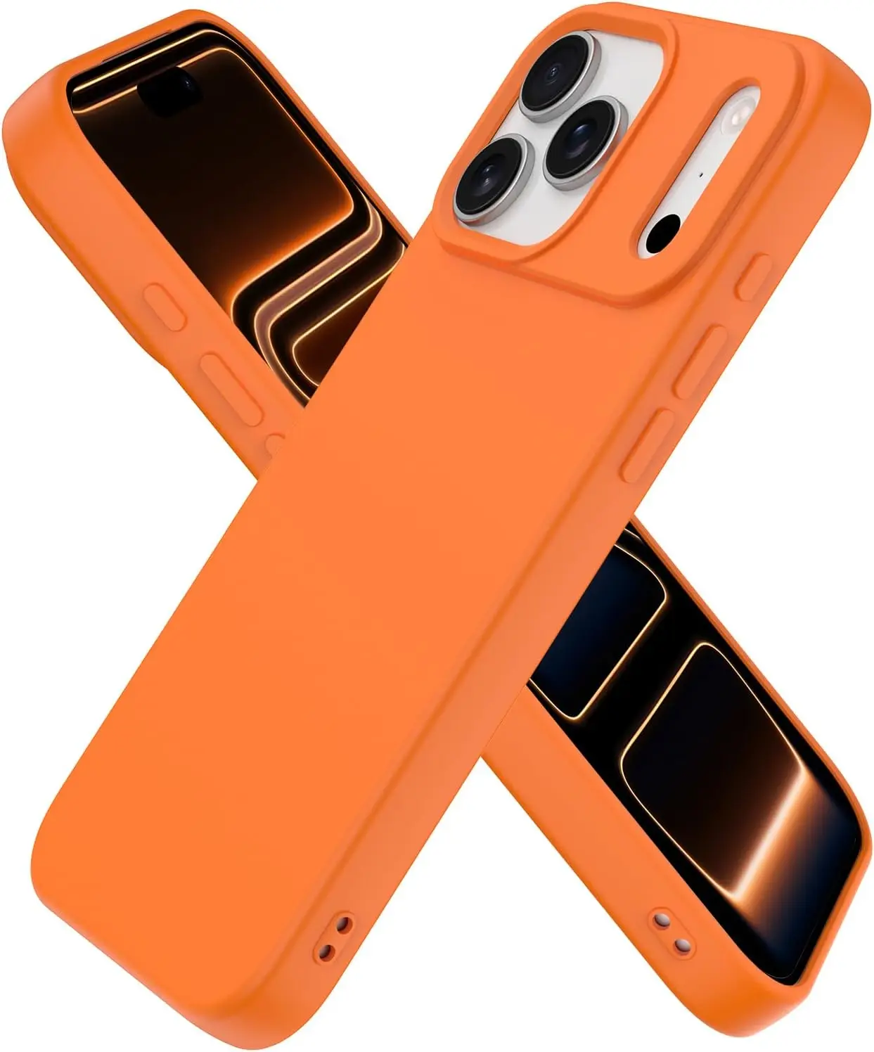 product shockproof ultra slim soft anti scratch microfiber lining compatible for iphone 17pro max  liquid silicone protective phone case-7