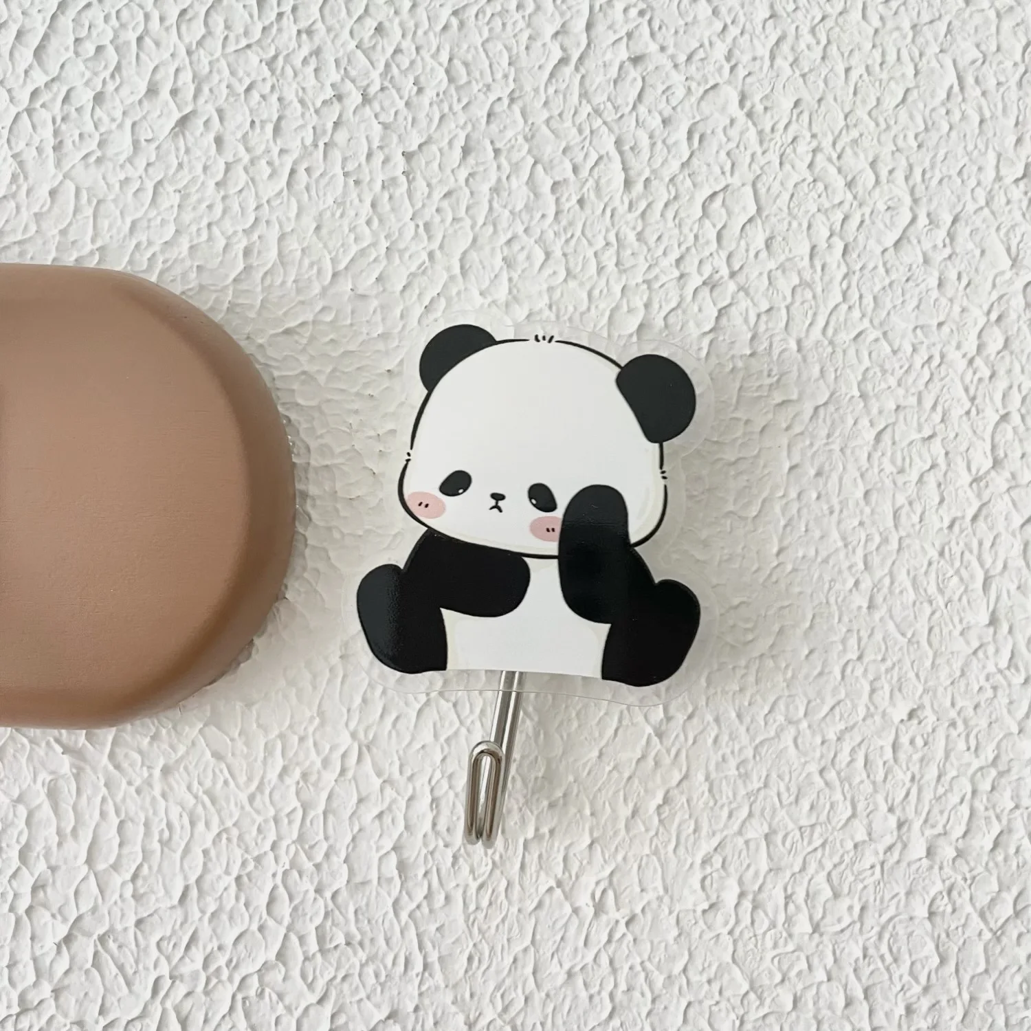 Door novelty hooks Panda gift behind door bathroom novelty hooks Cute acrylic traceless novelty hooks no punch factory