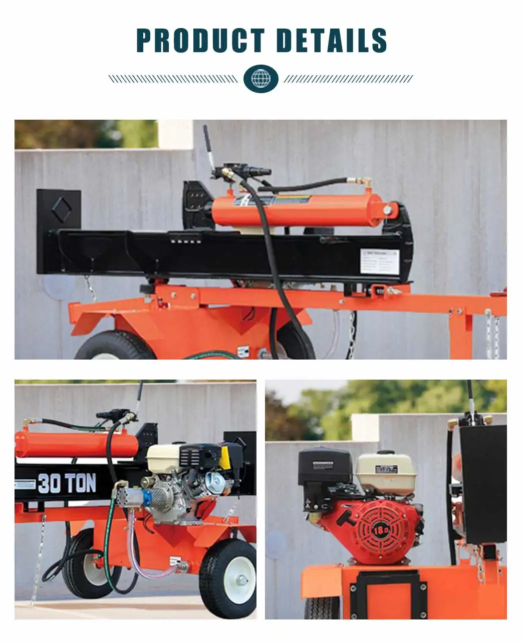 Good Quality Super Split Log Splitter For Sale Hydraulic Diesel Engine