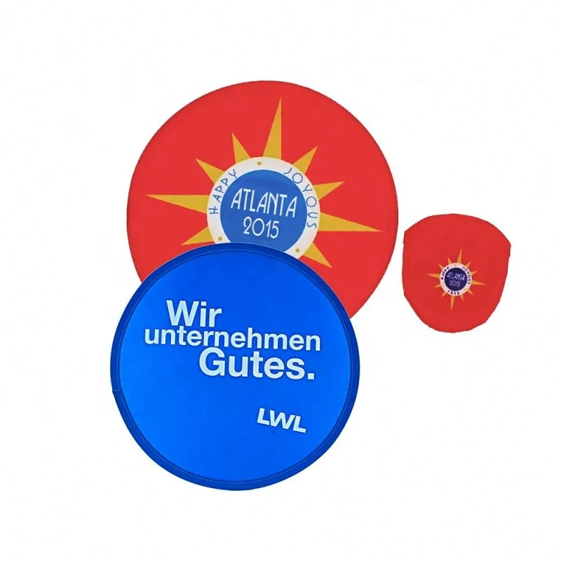 
Рекламный Дешевый Складной Летающий диск с принтом 