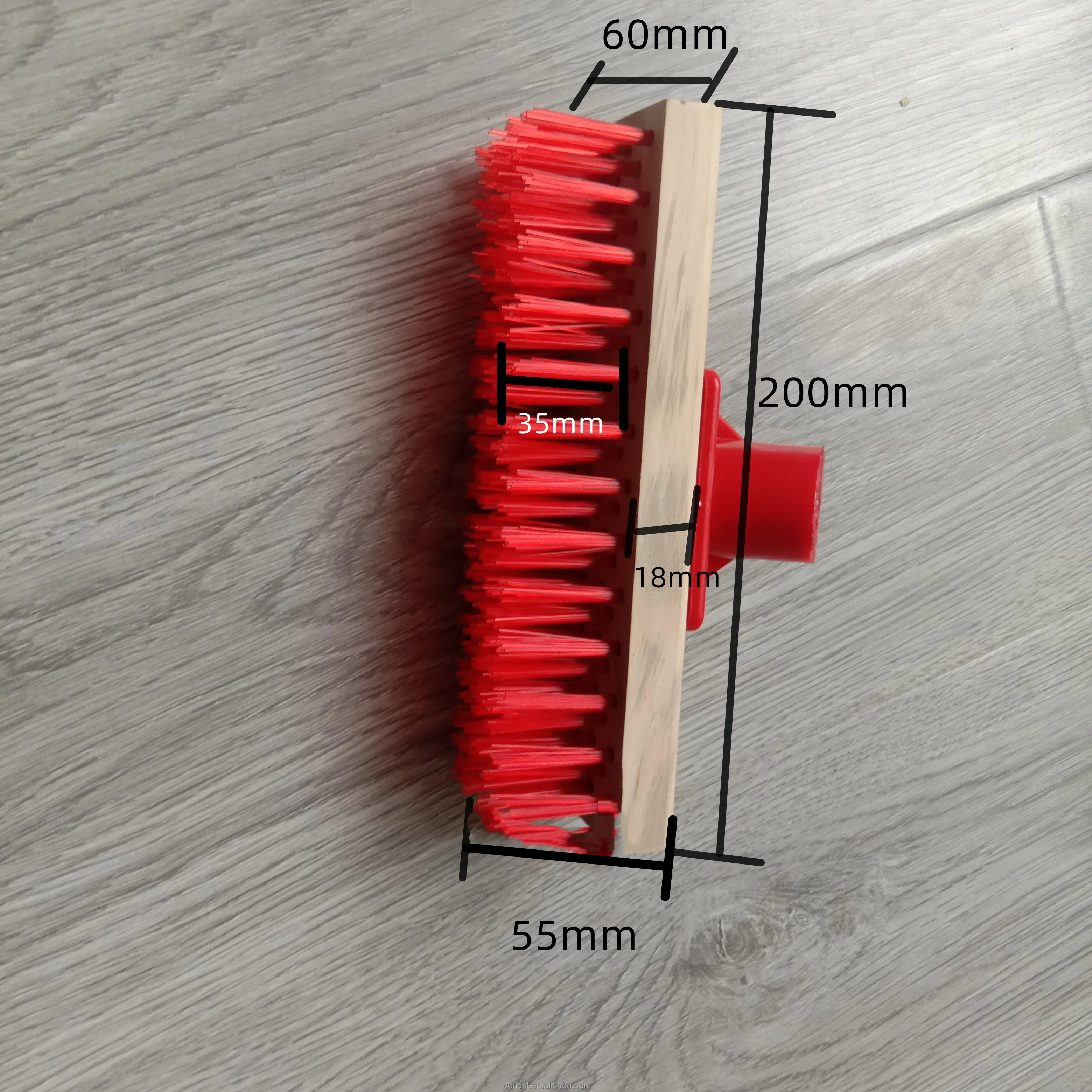 Metal Wire Wooden Block Floor Scrubber Broom Buy Floor Scrubber Broom