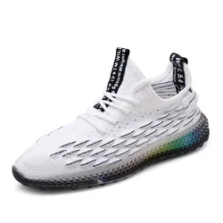 Спортивная обувь больших размеров; Модная мужская повседневная обувь; Модная удобная дышащая обувь; Zapatillas; Новинка; Высококачественная обувь для бега с рыбьими весами; Сезон осень