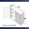 White Shaker-W3636