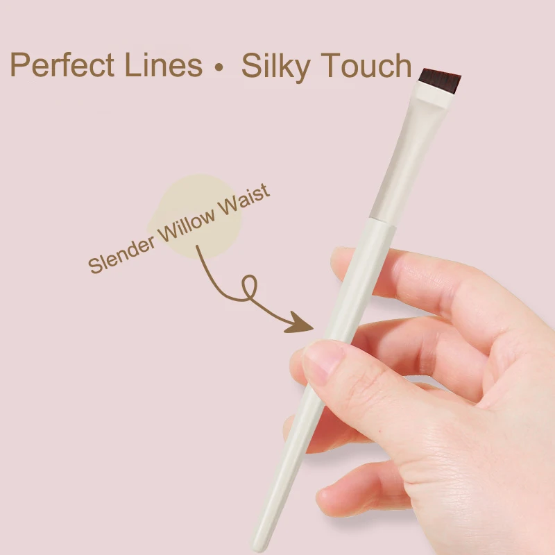 Customised Private Label Angled Eyeliner Pen Wide Flat Fluffy Blending