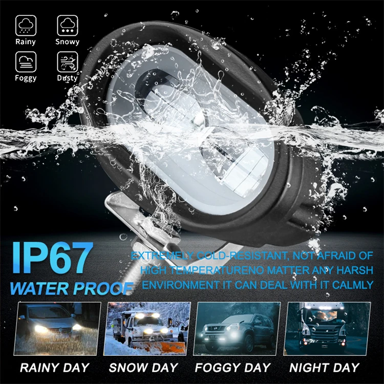 ベニシジミ オートバイ照明システム12v24v4インチLEDレンズレーザーヘッド