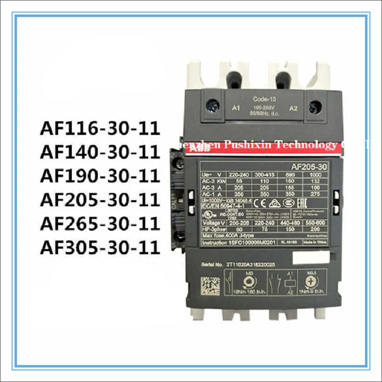 ABBS Contactor AF50 AF63 AF75 AF95 AF110 AF145 AF185 AF210 AF260 AF300 AF400 AF460 AF580 AF750 AF1250 AF1350 AF1650 AF2050-30-11