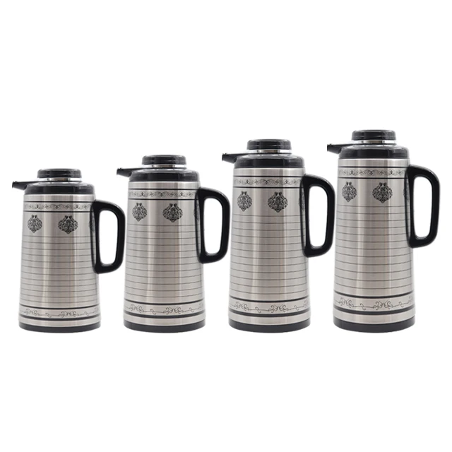 Tiger Flask 1L 1.3L 1.6L 1.9L Glass Liner Vacuum Flask for Home Kitchen Peacock Design Flasks Coffee Pot
