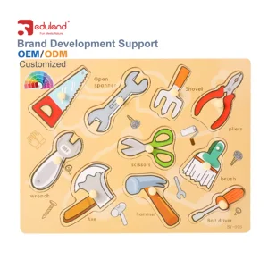 Wooden Toys Jigsaw Puzzle Hand Grasp for Kids Baby Toy Fruit and Vegetables Learning Education Baby Toys