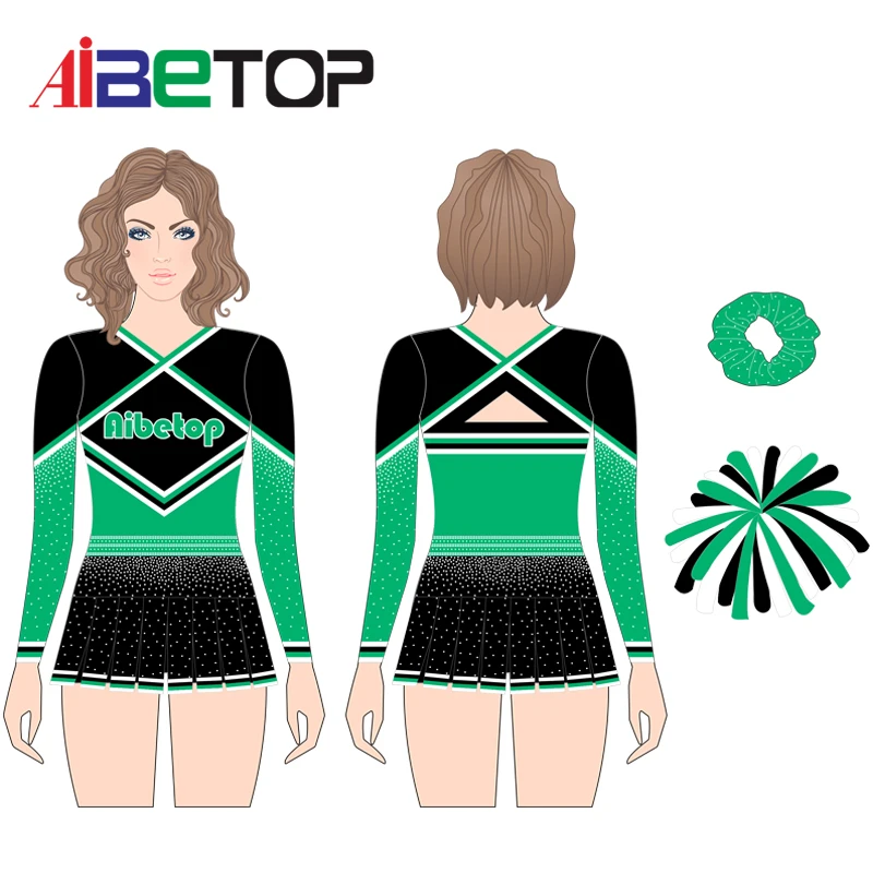 OEM Wholesale  Custom Comfortable Competition Cheerleading Uniform Design Your Own Cheerleader Uniforms