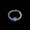 3A Clear Quartz Aquamarine Band