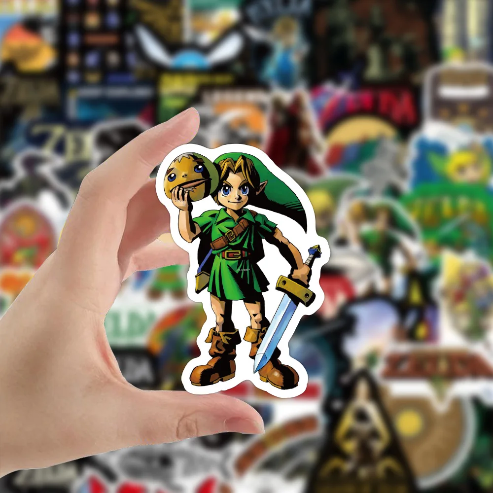 50 peças adesivos de jogo The Legend of Zelda, adesivos legais