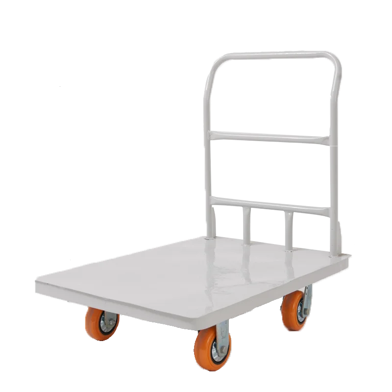 Top Selling Four Wheels Plastic Foldable Hand Truck Cart Platform Trolley For Warehouse