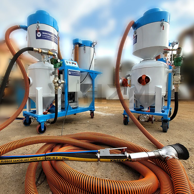200L Environmentally Vacuum Recycling Sand Blaster Abrasive Recovery  Blasting Equipment for Rust Remove and Paint Cleaning