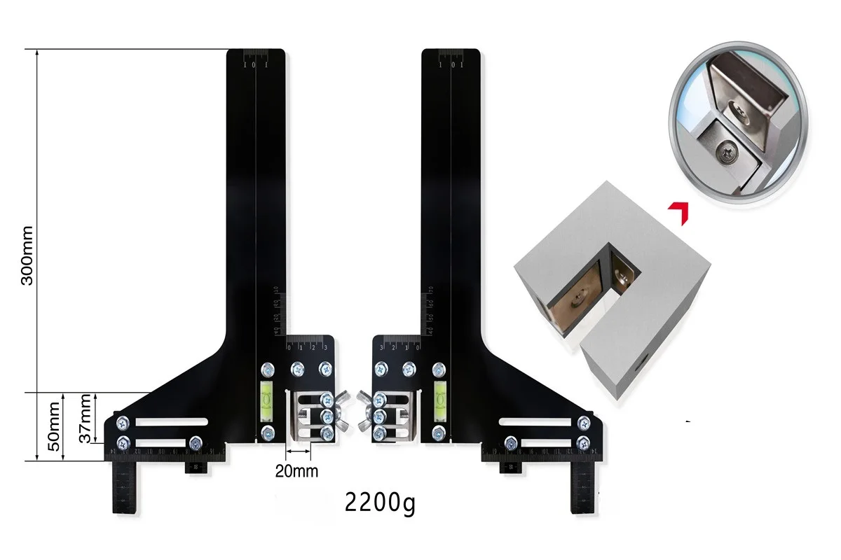 Elevator Guide Alignment Gauge,Elevator Guide Rail Alignment Tool,Lift