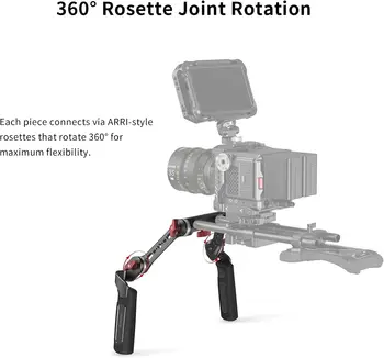 For SMALLRIG 2002 Rosette Handle Kit with Rosette Extension Arm Photo Studio Accessories for Camera Shoulder Rig Support product image