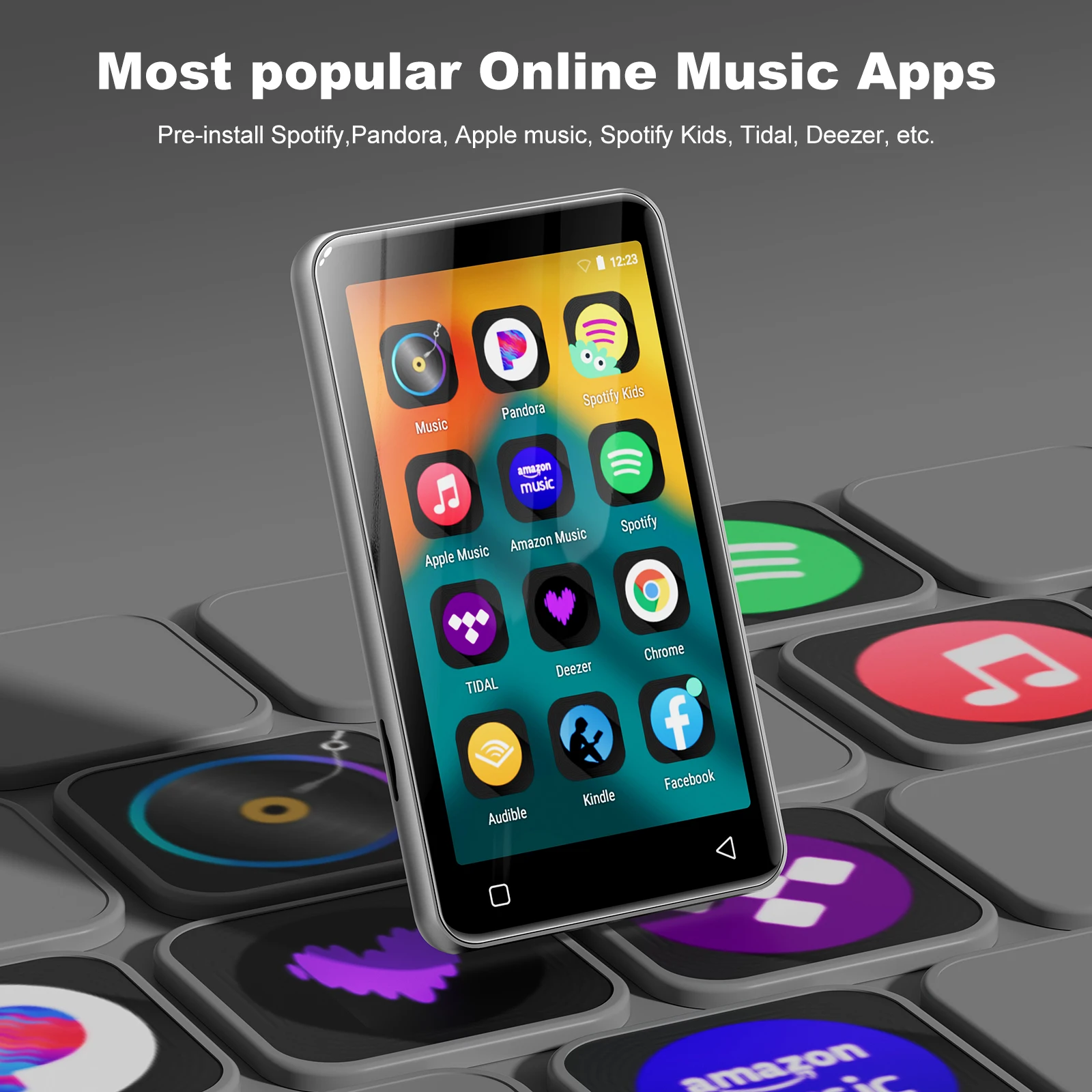 Android 4\" Car MP4 Player with FM Radio Ebook Reader HD Video Playback 1TB Expandable Storage Music Download Capabilities