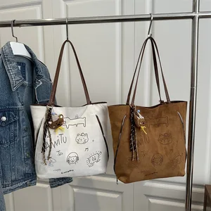 Dual Use Bag Trendy Shoulder Bag for Women 2026 New Casual Large Capacity Underarm Student Backpack Tote Bag