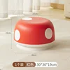 Mushroom-shaped stool [Polka dot red shoe changing stool]