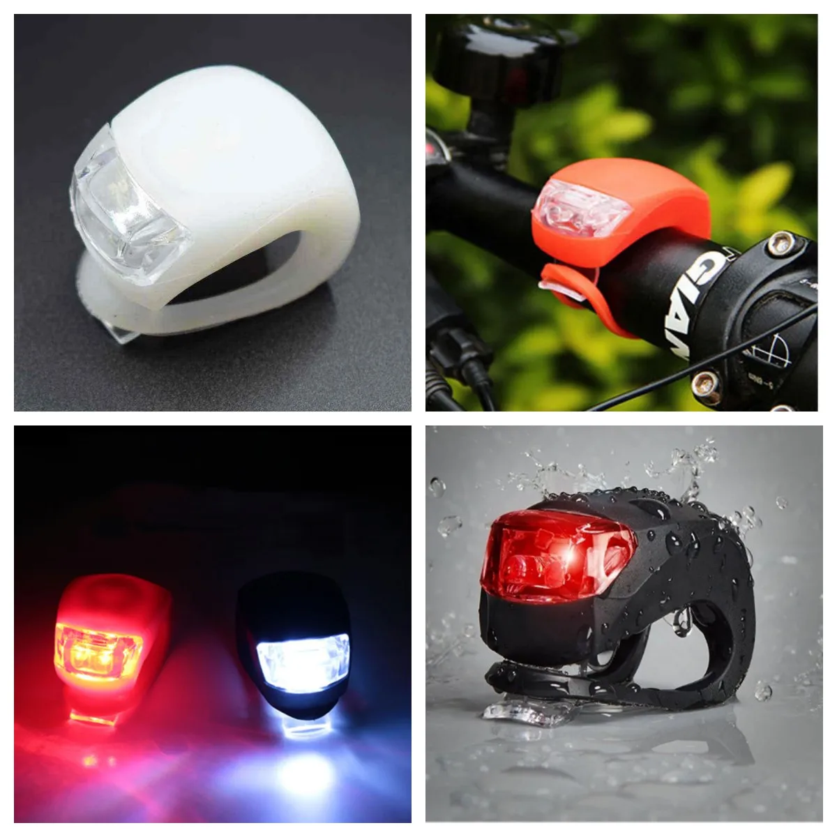 Superbsail Waterproof Front Tail Lighting Safety Night LED Bike Headlight Combination Cycle Colorful Light Ebike Brake Light supplier