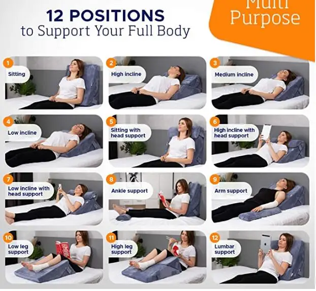 Подушка 5 в 1 из пены с эффектом памяти