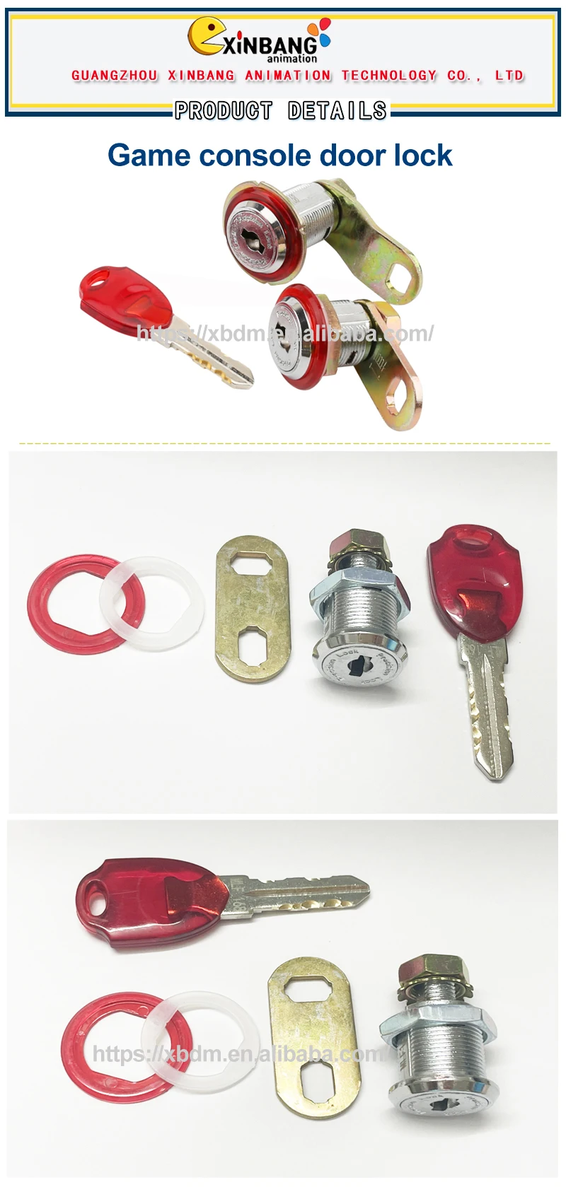 High Quality Doors Lock with Key for Fish Table Arcade Games Machines ...