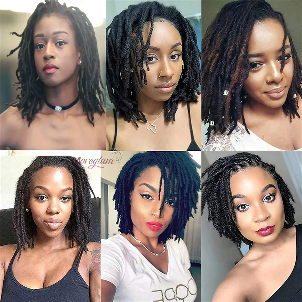 10 strengen Indiase en Braziliaanse echte menselijke haar dreadlocks extensions handgemaakt voor vrouwen/mannen_voghion.com