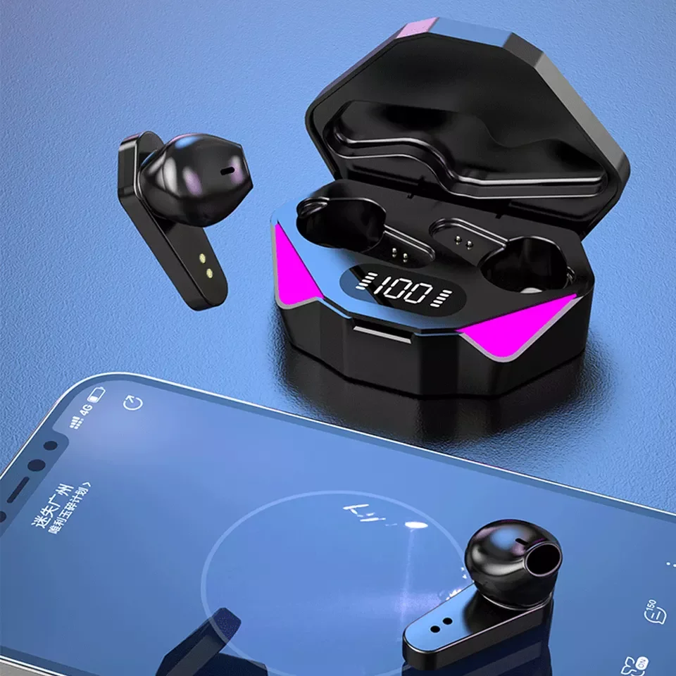 X15ゲーミングヘッドセット低遅延TWSイヤホンTrueワイヤレスステレオBt