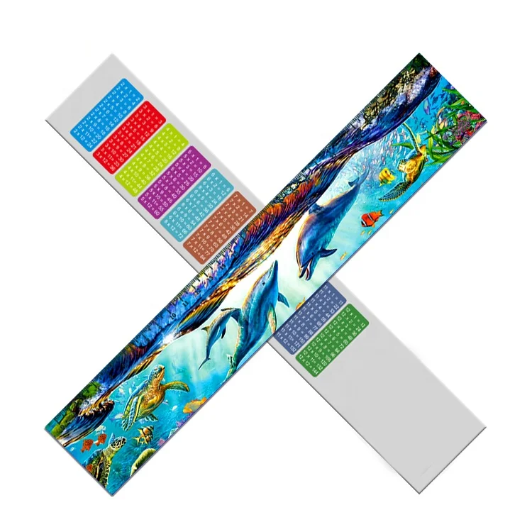 Customized  30cm Lenticular 3D Ruler of Seal Animal for Kids